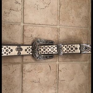 Genuine Leather Belt (cream color)